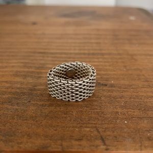Tiffany & Co. Sterling Silver Somerset Mesh Ring